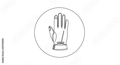 glove with seedling, eco friendly hand