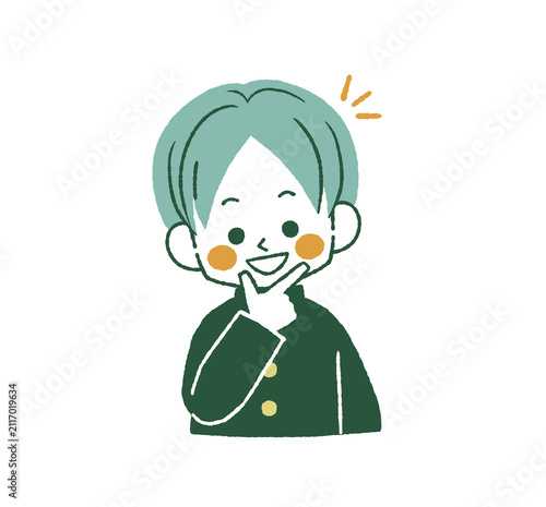 Plakat w ramie 笑顔の男子学生