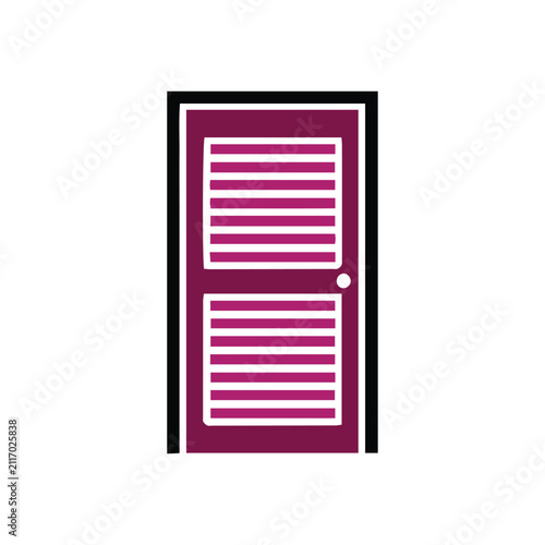 vector illustration of a door
