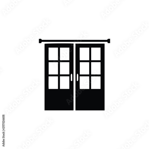 vector illustration of a door
