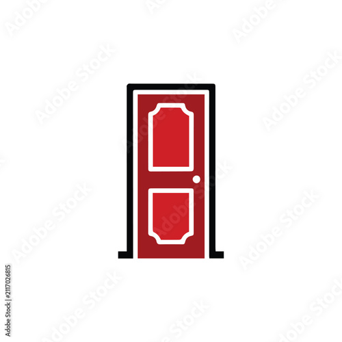 vector illustration of door