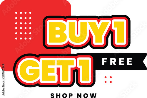 Buy One Get One Text Design Banner-05