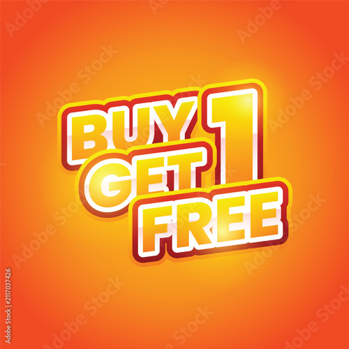 Buy One Get One Text Design Banner-06