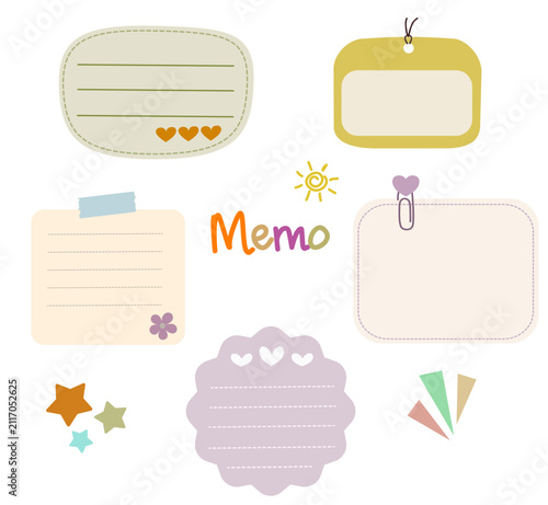 Colorful Memo Papers Collection