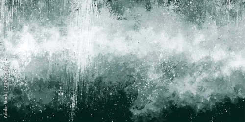Konstfotografi Abstract water splash texture with dark green and teal hues, capturing chaotic ephemeral motion and vibrant liquid energy