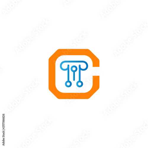 Pillar law technology digital logo vector design. Suitable for technology, digital, law, law firm, attorney