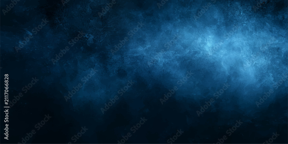 Obraz premium Mysterious Blue Smoke Swirls: Abstract swirling clouds of ethereal blue smoke create a moody and atmospheric background, hinting at hidden depths and unknown forces.
