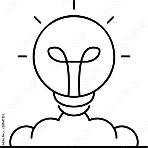 Quadro su tela Line Creativity Icon