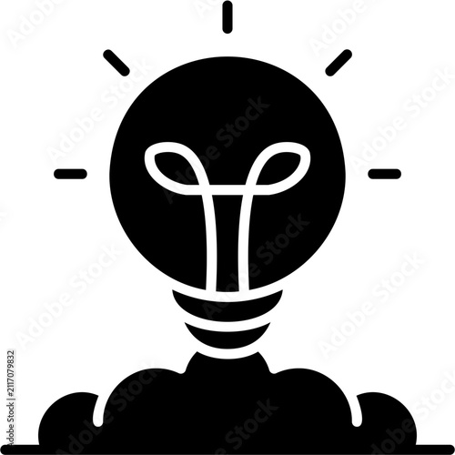 Quadro su tela Solid Fill Creativity Icon