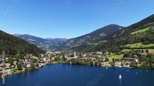 Feld am See and Feldsee Lake in Carinthia, Austria
