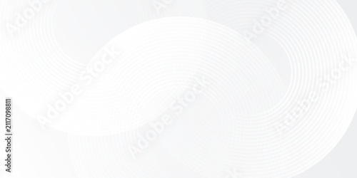 фотографія Modern white glowing geometric lines on gray background