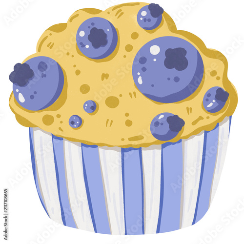 Obraz na plátně blueberry muffin