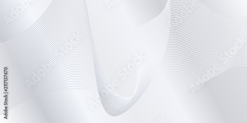 Modern background with flowing lines. Digital future technology abstract