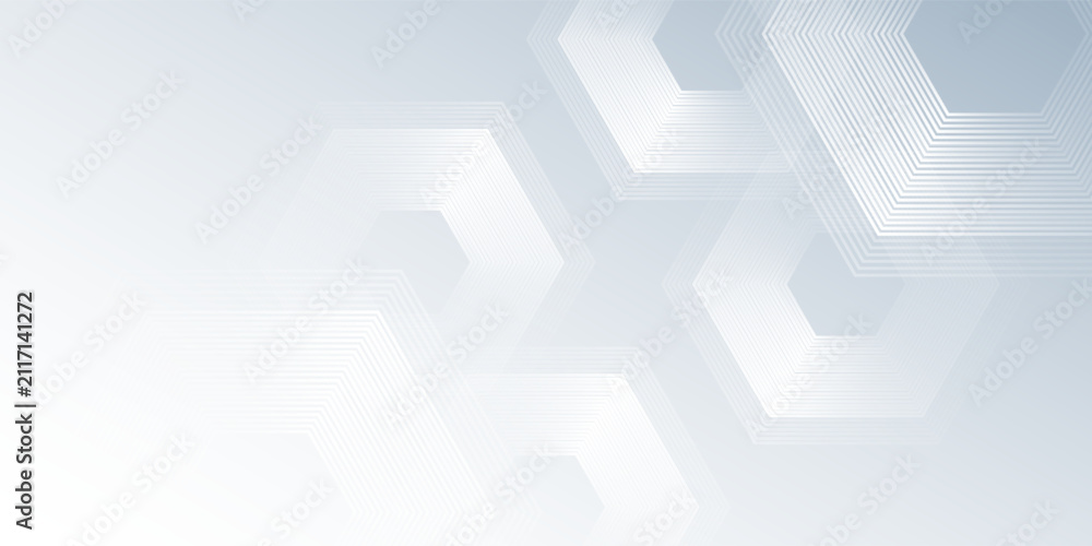 Fototapeta premium Vector white abstract background with dynamic wavy hexagon texture. suitable for wallpaper abstract modern