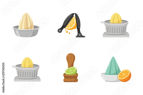 Konstfotografi Citrus fruit juicers and reamers for squeezing fresh lemon, lime, and orange jui
