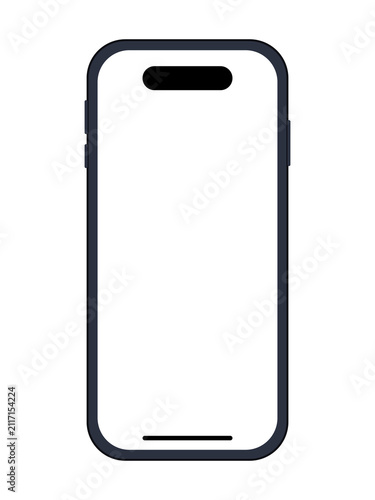Digital Smartphone Frame Isolated Mockup Design Template