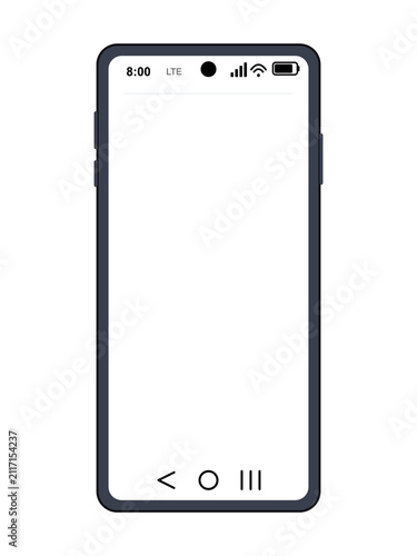 Smart Phone Screen Frame Wireframe Template Layout