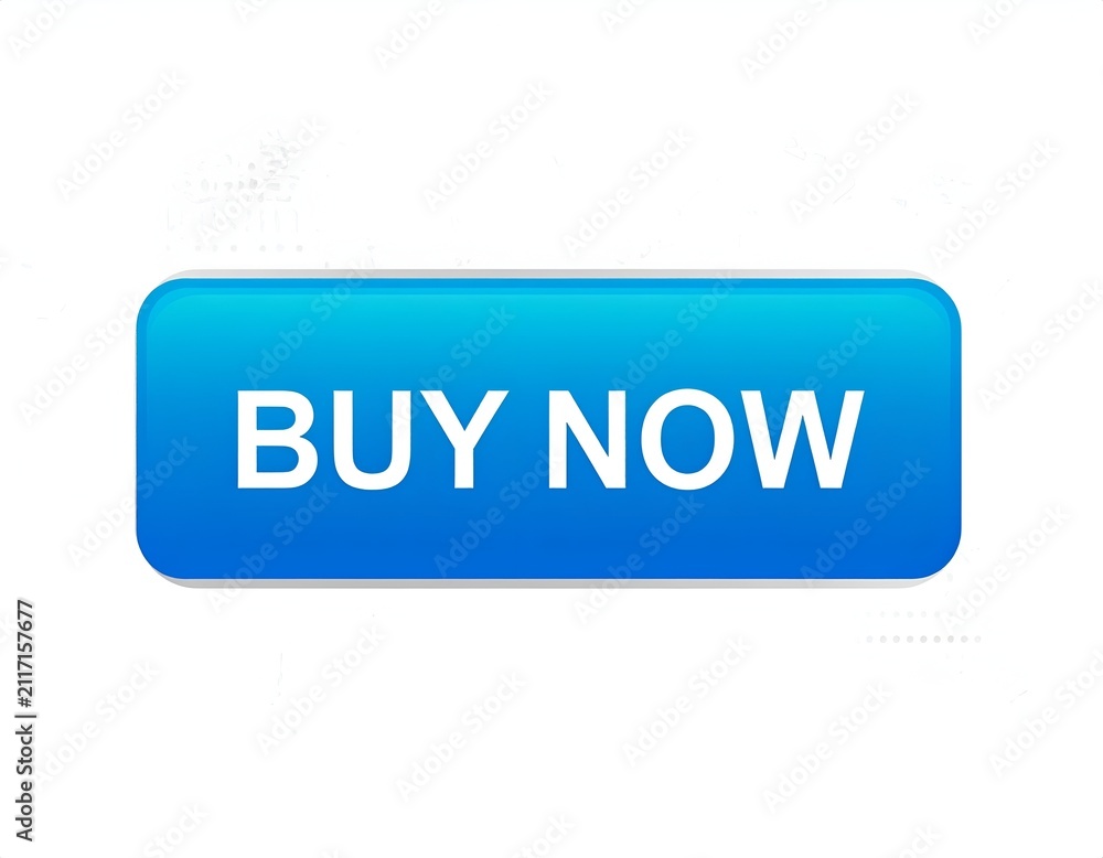 Fototapeta premium Blue Buy Now Button Graphic with Glossy Texture for E-commerce Websites
