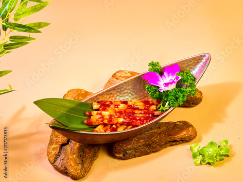 Foto Asian Cantonese Sausage Hot Pot Side Dish