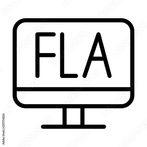 FLA Vector Icon