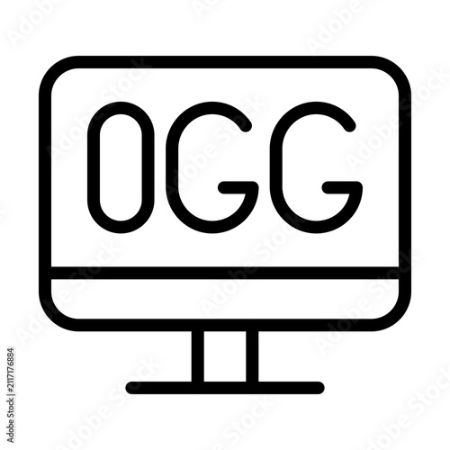 OGG Vector Icon