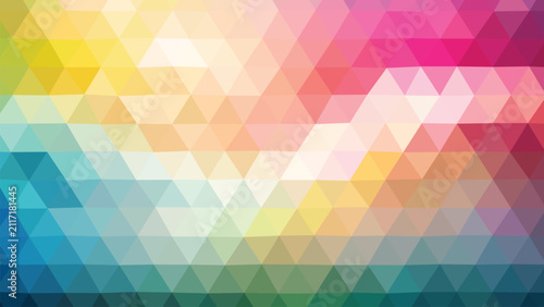 Colorful Pastel Low Poly Geometric Background for Website Banner, Presentation and Creative Design