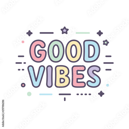 Positive affirmation text with 