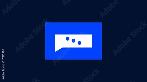 Three dots typing icon for chat and message activity 4k illustration concept. Loading bar icons, loading signs, collection in different design. Black background 4k illustration. 