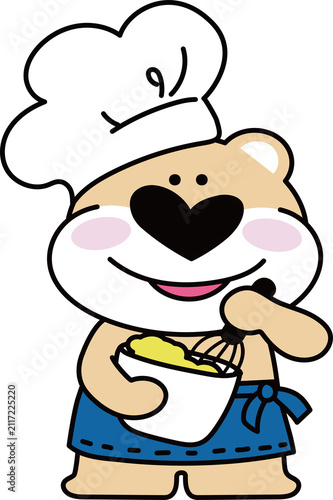 Chef Teddy Bear,요리사 곰인형