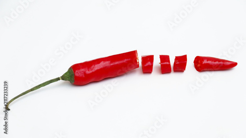 Картината върху платно red hot chili pepper isolated on white
