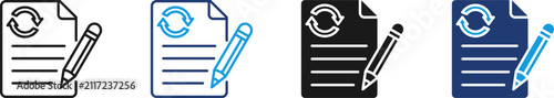 Revision icon set multiple style collection