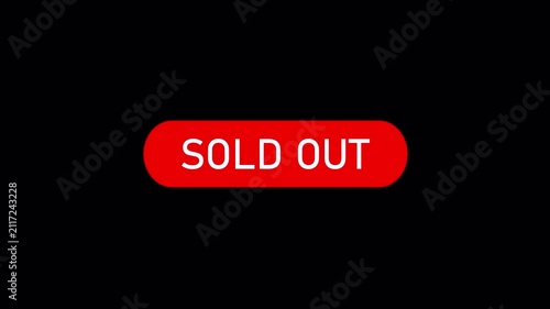 Sold Out Animation | Modern Out of Stock Badge | E-Commerce Motion Graphics