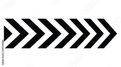 Arrow vector icon chevron shape pattern design with direction