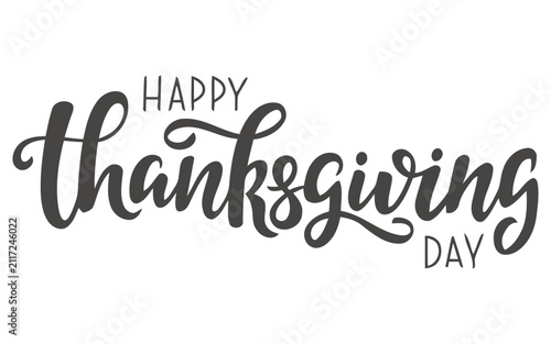 Foto Elegant happy thanksgiving day typography design to express a sincere thank you