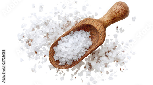 Bild auf Leinwand rock salt, coarse salt, salt crystals, sea salt, salt, white salt, mineral salt,