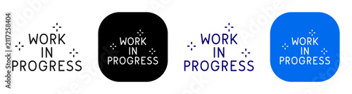 Konstfotografi Work in progress concept representing active project development and ongoing tasks