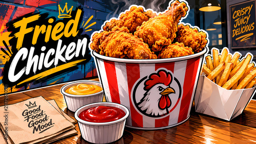 Fried Chicken Crispy Food Meal Poultry Drumstick Delicious Tasty Cooked