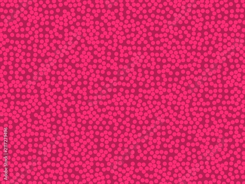 Vibrant pink dots fill the frame uniformly. Pattern feels playful, bold, energetic. Ideal for branding, design, or digital backgrounds. Modern aesthetic suits tech, fashion, or social media