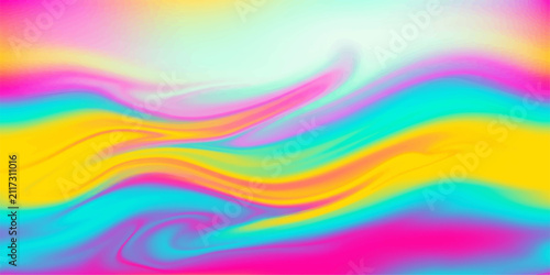 фотографія Vibrant, flowing colors swirl in a mesmerizing abstract pattern, evoking a sense of liquid movement and dreamy artistry