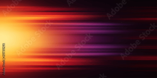 An abstract background with warm, vibrant streaks of orange, yellow, and purple light, creating a dynamic sense of motion and energy, perfect for digital design and technological themes.