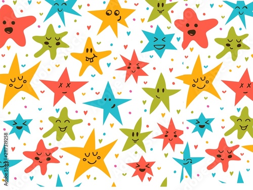 seamless pattern with stars