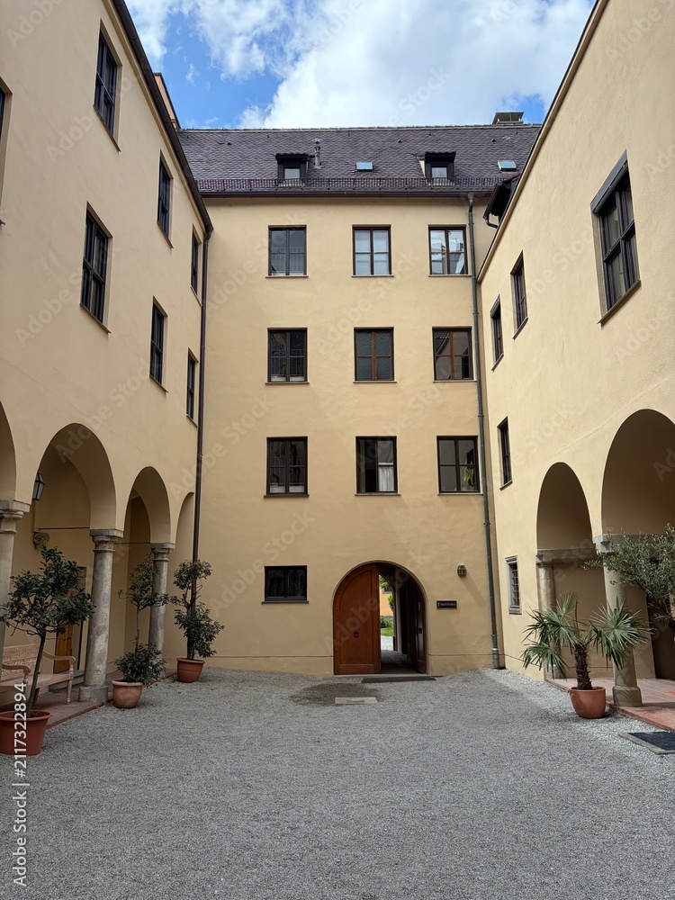 Obraz premium Blick in die Altstadt von Augsburg in Bayern 