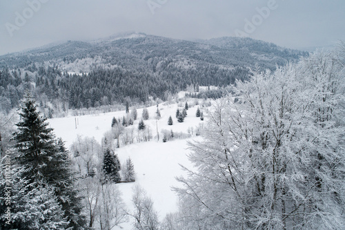 Gorce Mountains in winter