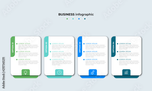 Steps Timeline Infographics Design Template