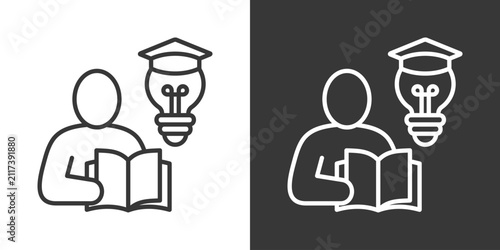 Exam Prep Icon Set Vector Collection Isolated In Black And White