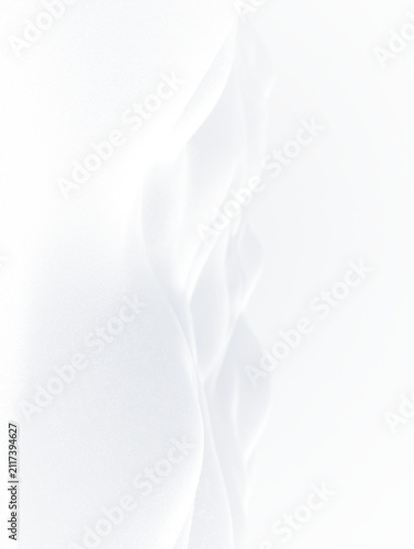 Foto Realistic winter snow png with soft snowfall, icy landscape, frozen mountains and clean white holiday background illustration
