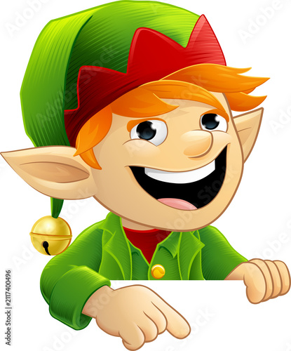 Christmas elf Santa Claus h...