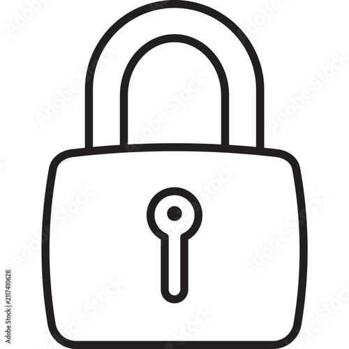 Lock Password Security Access Outline Vector Icon