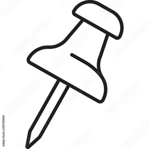 Map Pin Location Marker Outline Vector Icon