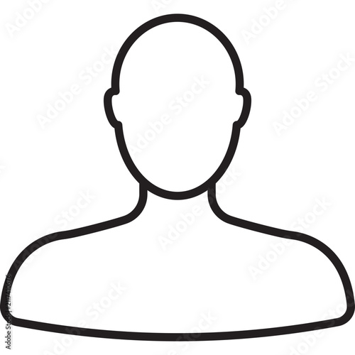 User Account Profile Member Outline Vector Icon